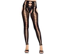 Leg avenue - calze coprenti senza cuciture senza spalline nere