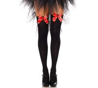 Leg avenue calze nere con taglia rossa taglia unica