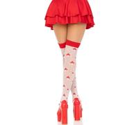 Leg avenue - calzini a fungo rosso/bianco