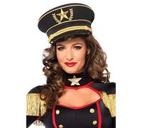 Leg Avenue - Cappello militare per costume di carnevale, colore: Nero