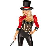 Leg Avenue Circus Ringmaster Diva Catsuit Costume da donna, S