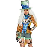 Leg Avenue Classic Mad Hatter, Costume per Adulti Donna,