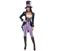 Leg Avenue Classic Mad Hatter Women’s Jumpsuit Costume - Size S - Multicolor