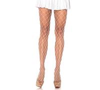 Leg Avenue, collant a rete White Taglia unica