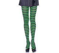 Leg Avenue Collant A Righe In Costume Calze Donna (Pacco da 1)