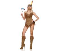 Leg Avenue - Costume da Indiana Sexy, Donna, Taglia: M/L