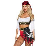 Leg Avenue Costume da pirata da ragazza malvagia