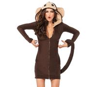 Leg Avenue Costume da scimmia accogliente da donna