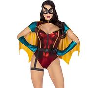 Leg Avenue Costume di Halloween da donna, 5 pezzi, con mantello e guanti