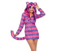 LEG AVENUE Cozy Cheshire, Costume da Carnevale da Donna, Rosa, Viola, S