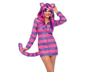 Leg Avenue Cozy Cheshire, Costume da Carnevale da Donna, Rosa, Viola, S