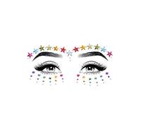Leg Avenue- Festival Jovis Adhesive Face Jewels Sticker Adesivo Jovi ACCESSOIRE, Multicolore, Taglia Unica, EYE019 10122-101-OS Fit Most
