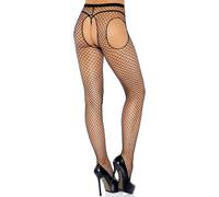 LEG AVENUE - CALZE A RETE SENZA CAVALLO NERE