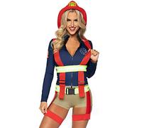 Leg Avenue Hot Zone - Costume da Pompiere da Donna - Multicolore - Medium