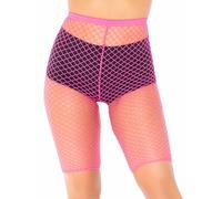 Leg Avenue - Industrial Fishnet Biker Shorts, Completo Intimo Donna