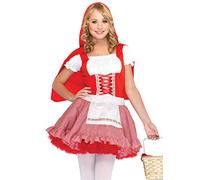 Leg Avenue J48033 - Junior Lil 'Signorina Costume Rosso, Taglia: M/L, Rosso/Bianco