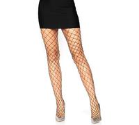 Leg Avenue Lurex Fishnet Pantyhose, Argento Nero, Taglia Unica