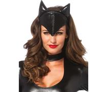 Leg avenue - maschera cat woman nera