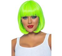 Leg avenue - parrucca bob fluorescente verde neon