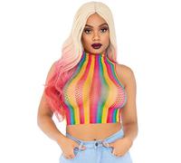 Leg Avenue Rainbow Net Babydoll, Multicolor, O/S Donna
