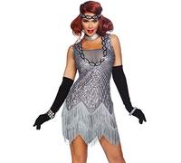 Leg Avenue Roaring Roxy Costumi per Adulti, Soldi, S (EUR 36-38) Donna