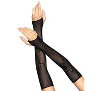 Leg Avenue Scaldabraccio A Rete Cucita Scaldamuscoli, Nero, Taglia Unica Donna