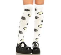 Leg Avenue tick Tock calze sopra il ginocchio, taglia unica