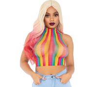 Leg avenue - top rete multicolore