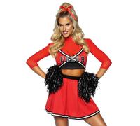 Leg Avenue - Varsity Cheerleader Babe costume per le donne, XS(rosso)