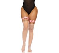 Leg avenue vegan pelle cosciale alta taglia unica - rosa