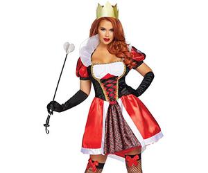 Leg Avenue Wonderland Queen, Grande, Rosso, Nero, 0,3 kg
