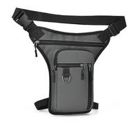 Leg Bag For Men - Adjustable Drop Thigh Bag Cycling Motorcycle Fanny Pack Polyester PU Multi Pocket 31x18x2cm Outdoor Storage Pack For Phone Wallet Keys Gloves Travel Hiking Riding Sports Utility Use