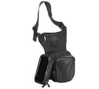 Leg Bag, Waterproof Motorcycle Leg Bag for Men, Multifunction Fanny Pouch, Ergonomic Rider Gear, Adjustable Straps, Reflective Strip Cycling Tool for Phones, Keys and Sports