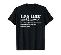Leg Day Definition Gym Pump Cover-Oversize Gym Workout Maglietta