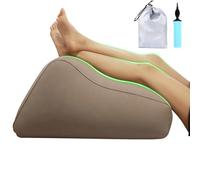 Leg Elevating Pillow, Inflatable Feet Rest Cushion, 31.5x21.65x15.75 Inches Hip & Spinal Alignment, Portable Soft Leg Support for Knee, Ankle, Back Relief, Bed, Travel, Seniors, Adults, Pregnancy