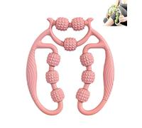 Leg Massager Roller, Ring Clamp Leg Massager, 360° Wrap-Around Massage, Leg shaping and muscle relaxation，Various colors available (Pink,NO Mace)