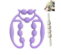 Leg Massager Roller, Ring Clamp Leg Massager, 360° Wrap-Around Massage, Leg shaping and muscle relaxation，Various colors available (Purple,With mace)