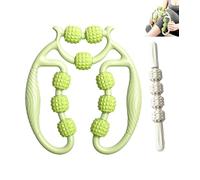 Leg Massager Roller, Ring Clamp Leg Massager, 360° Wrap-Around Massage, Leg shaping and muscle relaxation,Various colors available (Green,With mace)