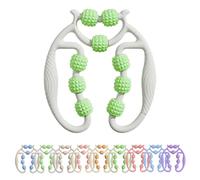 Leg Massager Roller, Ring Clamp Leg Massager, Thin Legs Magic Weapon For Arms, Legs, Forearms, Calves, Neck (White Green)
