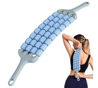 Leg Rollers, Four-Dimensional Muscle Massage Tool, Adjustable Deep Tissue Massager With Ergonomic Handles for Thighs, Calves, Back, Yoga, Workout, 18.7x3.94x2.36 Inches