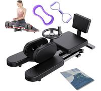 Leg Split Machine per stretching e flessibilità, attrezzatura per pressa per gambe pesanti, apertura 0-210°, cuscino di seduta allargato, barella gamba fitness