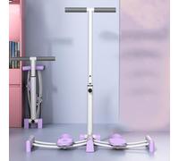 Leg Trainer - Macchina da sci 2 in 1 per esercizi muscolari del pavimento pelvico, pieghevole, con bracciolo sollevabile e pedale antiscivolo per bodybuilding e glutei