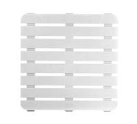 Lega 836100 Pedana Doccia in Plastica Bianca, Cm 58 x 58