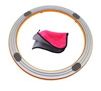 Lega anteriore, plastica posteriore, tavolo da pranzo giradischi per Heavy Duty girevole 360 °, Lazy Susan cuscinetto rotante (Alloy Orange, 60cm/24in)