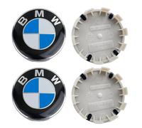 Lega Calotta Centrale Ruota Hub Set 4 Per BMW 1 2 3 4 5 6 7 Serie 68mm Nera Blu