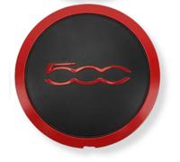 Lega Calotta Centrale Ruota Mozzo Singolo per Fiat 500 07- Rosso Coperchi 133mm