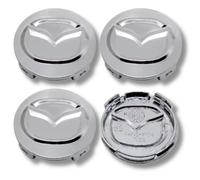 Cappuccio Centrale In Lega OZ Racing Ruota x4 55mm Argento Nero Emblema Sportivo