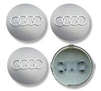 Cappuccio Centrale In Lega OZ Racing Ruota x4 55mm Argento Nero Emblema Sportivo