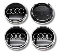 Lega Calotta Centrale Ruota Mozzo x4 per Audi Grigio Argento 77mm Molti Modelli