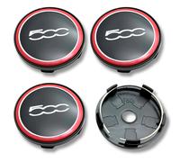 Lega Calotta Centrale Ruota Hub Set 4 per Fiat 500X Rosso Coperchi 40.6cm 15-22